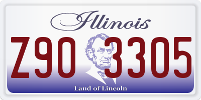 IL license plate Z903305
