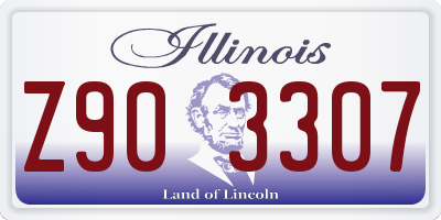IL license plate Z903307