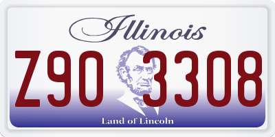 IL license plate Z903308