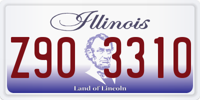 IL license plate Z903310