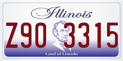 IL license plate Z903315