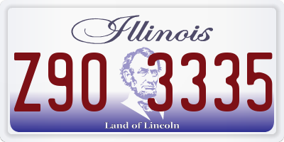 IL license plate Z903335