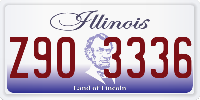 IL license plate Z903336
