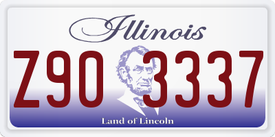 IL license plate Z903337