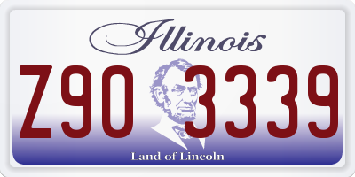 IL license plate Z903339