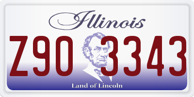 IL license plate Z903343