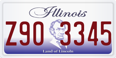 IL license plate Z903345