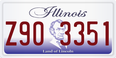 IL license plate Z903351