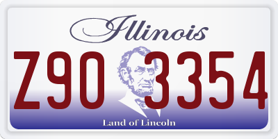 IL license plate Z903354