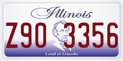 IL license plate Z903356