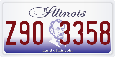 IL license plate Z903358