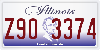 IL license plate Z903374