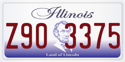 IL license plate Z903375