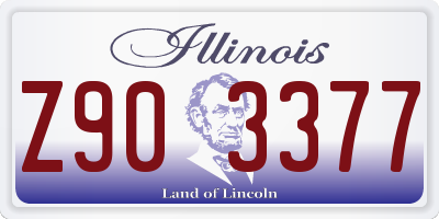 IL license plate Z903377