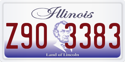IL license plate Z903383