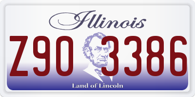 IL license plate Z903386
