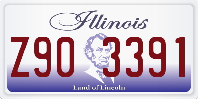 IL license plate Z903391