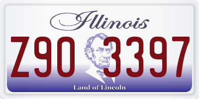 IL license plate Z903397