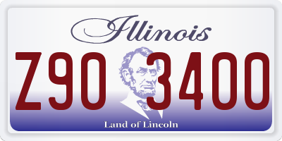 IL license plate Z903400