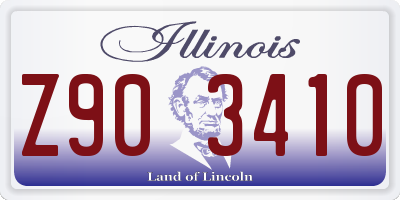 IL license plate Z903410