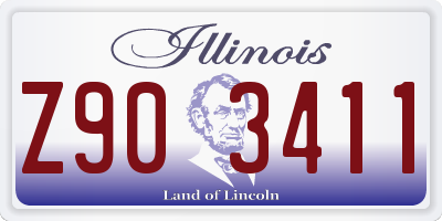 IL license plate Z903411