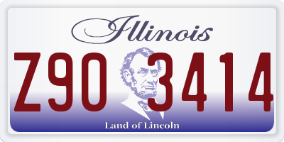 IL license plate Z903414