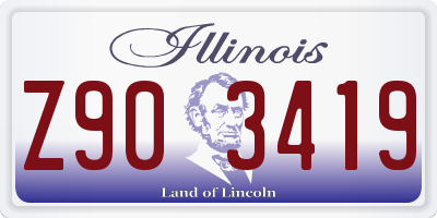 IL license plate Z903419