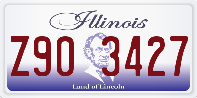IL license plate Z903427
