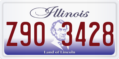 IL license plate Z903428