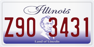 IL license plate Z903431