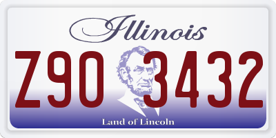 IL license plate Z903432