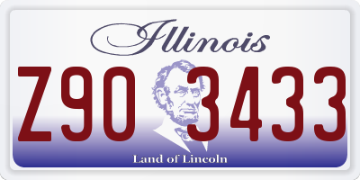 IL license plate Z903433