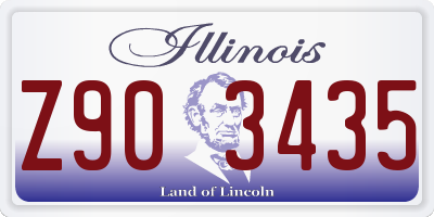 IL license plate Z903435