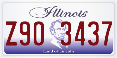 IL license plate Z903437