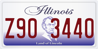 IL license plate Z903440