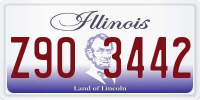 IL license plate Z903442