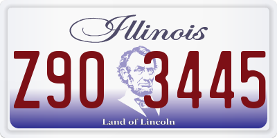 IL license plate Z903445
