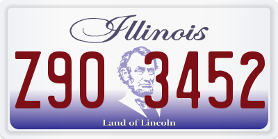 IL license plate Z903452