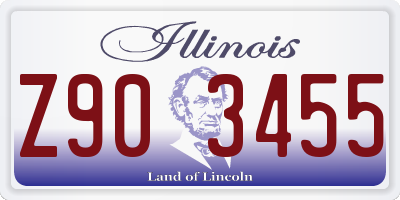 IL license plate Z903455