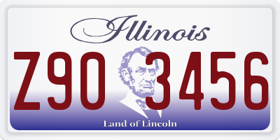 IL license plate Z903456
