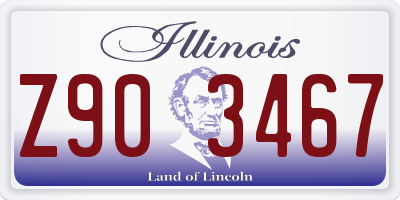 IL license plate Z903467
