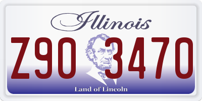 IL license plate Z903470