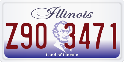 IL license plate Z903471