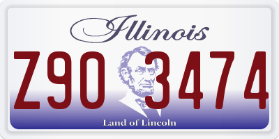 IL license plate Z903474