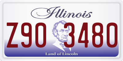 IL license plate Z903480