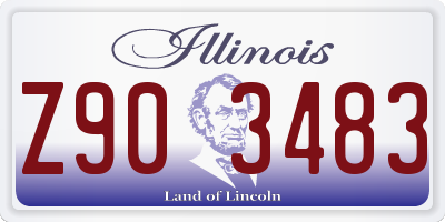 IL license plate Z903483