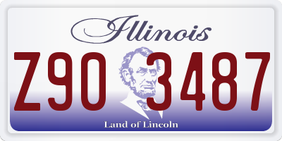 IL license plate Z903487