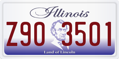 IL license plate Z903501