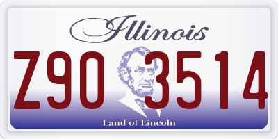 IL license plate Z903514