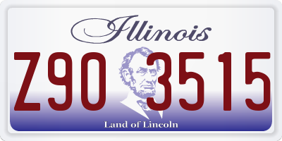 IL license plate Z903515